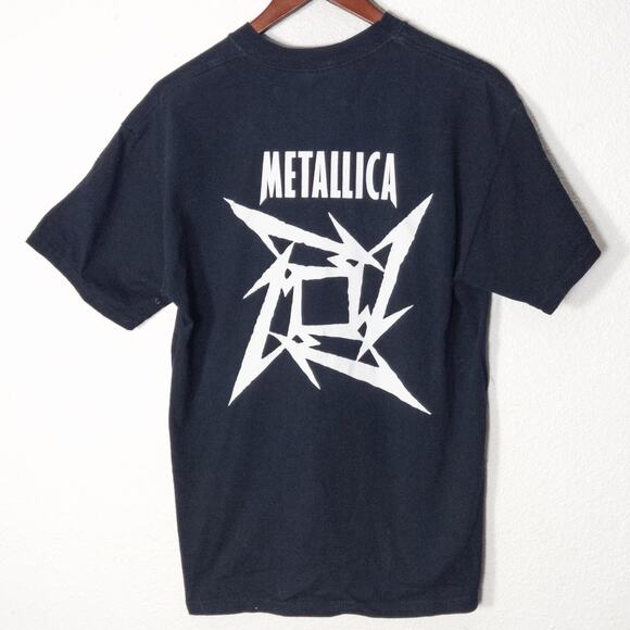 Metallica Band T-Shirt Men's Black 90s Heavy Metal Graphic Size M Grunge - Picture 2 of 3